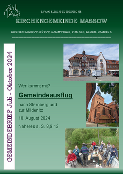 Gemeindebrief Juli - Oktober 2024