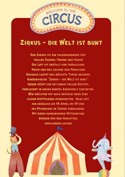 Familienkirche - Zirkus - Die Welt ist bunt Familienkirche - Zirkus - Die Welt ist bunt