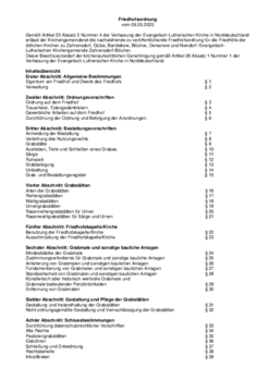Friedhofsordnung