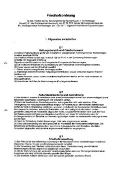 Friedhofsordnung Reinkenhagen