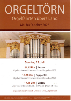 12. Juli: 3 Orgeln an einem Nachmittag