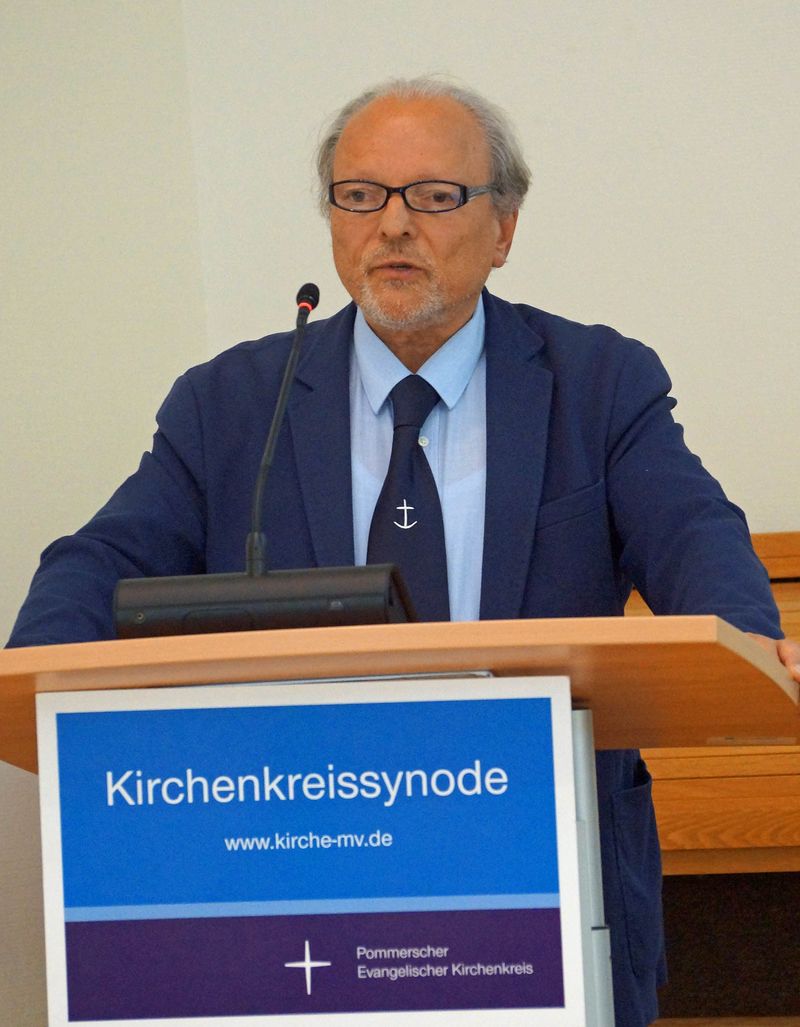 Sebastian Kriedel bei seinem Grußwort