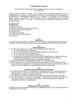 Friedhofsgebührenordnung