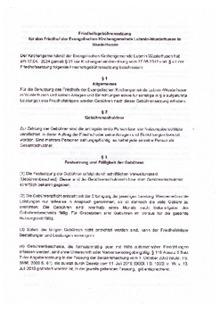 aktuelle Gebührensatzung