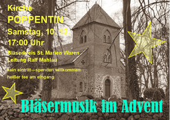 Kirche in Kirchpoppentin am 10. Dezember um 17:00 Uhr