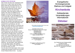 Kirchenbote Oktober 2026