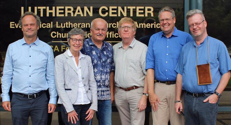 (v.l.n.r.): Tilman Jeremias (Pastor für Mission und Ökumene im Kirchenkreis Mecklenburg), Dr. Elisabeth Chowaniec (Landeskirchliche Beauftragte der Nordkirche bei der Hansestadt Hamburg), Matthias Tuve (Ökumenischen Arbeitsstelle im Pommerschen Kirchen