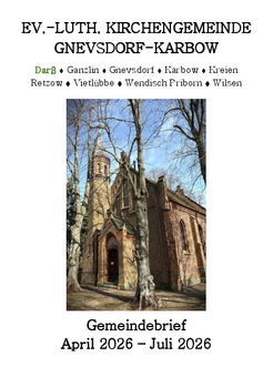 Gemeindebrief April bis Juli 2026